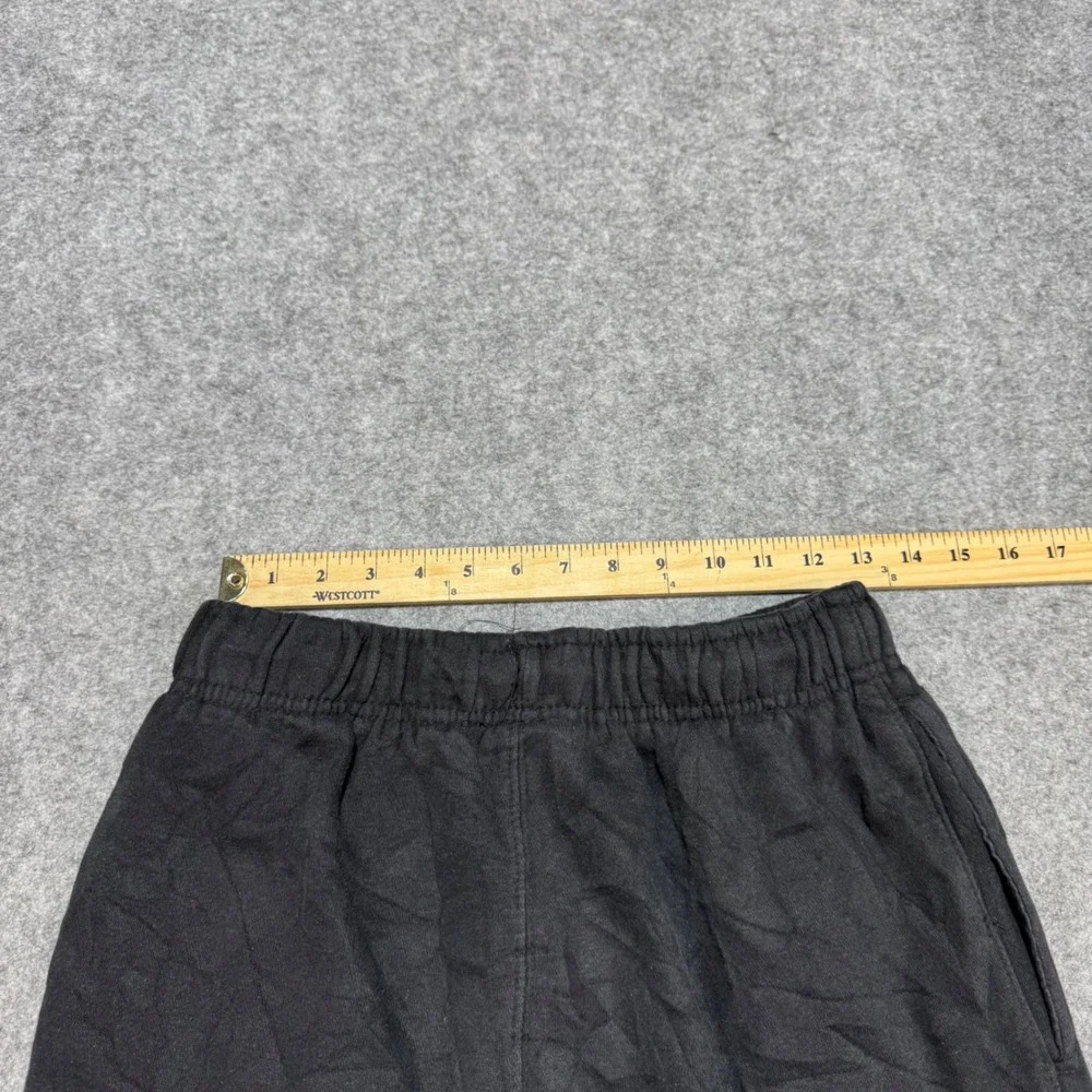 Russell Athletic Black Fleece Sweatpants Straight Leg Joggers Mens Medium